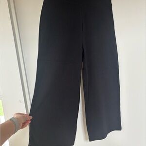 Black Wide-Leg Women's Pants